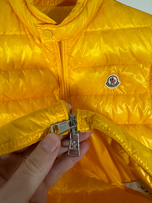 Moncler Gilet Gui vest size 3 yellow